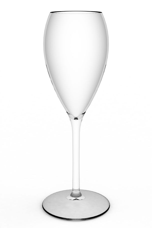 flute a champagne acrylique incassable